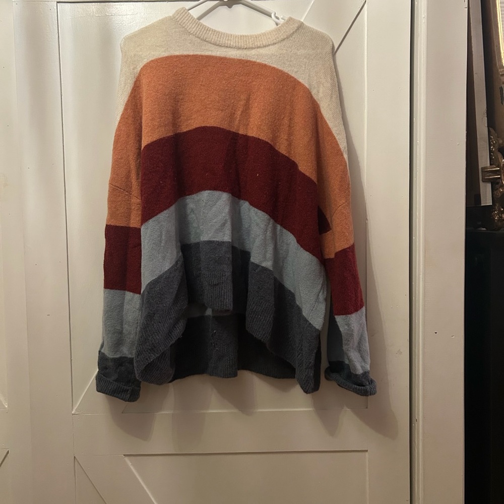 Madewell Multicolor Striped Crew Neck Sweater